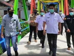 Bupati Barito Utara Tinjau Proses Pembangunan Infrastruktur
