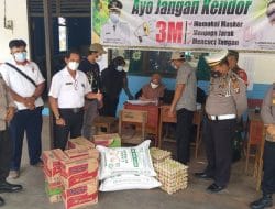 Polresta Palangka Raya Serahkan Bantuan Kebakaran Tumbang Rungan