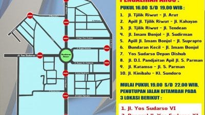 PPKM Level 4, Jalan Dalam Kota di Palangka Raya Kembali Disekat