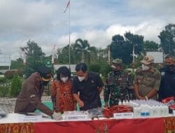 Kejaksaan Negeri Pulang Pisau Musnahkan Barbuk Hasil Kejahatan