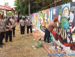 Sosialisasi Prokes dan Dukung Vaksinasi Lewat Karya Mural