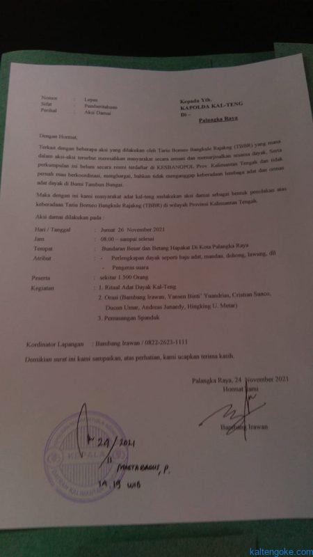 Tolak Keberadaan TBBR, 1.500 Masyarakat Adat Kalteng Siapkan Aksi Damai
