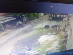 Maling Tabung Gas Kabur Terekam CCTV