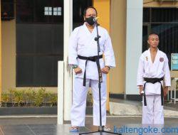 Kapolresta Buka Kenaikan Tingkat Casis Karate Perguruan Inkanas Kota 2021