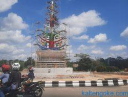 Pembangunan Tugu Gunung Perak Tahap Finishing