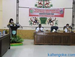 Bupati Pulang Pisau Serahkan DIPA TA 2022 kepada Instansi Vertikal