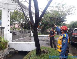 Tersambar Petir, Kabel Depan Poltekes Palangka Raya Meledak