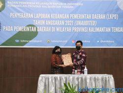 Bupati Pulang Pisau Terima LKPD dari BPK RI Perwakilan Kalteng