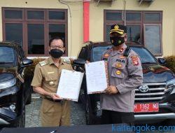Bupati Serahkan Bantuan Mobil Dinas kepada Polres Katingan