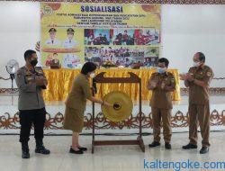 Layanan Senyum Tabela KTP-El Dilaunching Pemkab Gumas