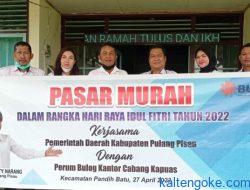 Disperindagkop Pulpis Gelar Pasar Murah Kecamatan Pandih Batu