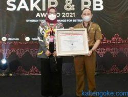 Pemko Palangka Raya Raih Predikat B pada SAKIP dan RB Award