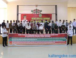 Puluhan Calon Kepala Desa di Pulang Pisau Ikuti Deklarasi Damai