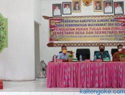 DPMD Gumas Perkuat Tupoksi Sekdes dan BPD