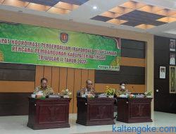 Sekda Buka Rakordal Pelaksanaan Pembangunan Katingan Triwulan II