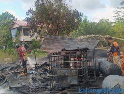 Gudang Penimbunan BBM Hangus, Satu Orang Alami Luka Bakar