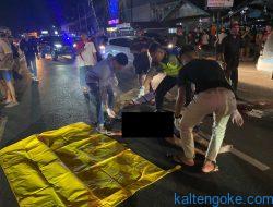Tabrak Lari Depan Hotel Global, Pejalan Kaki Tewas Bersimbah Darah