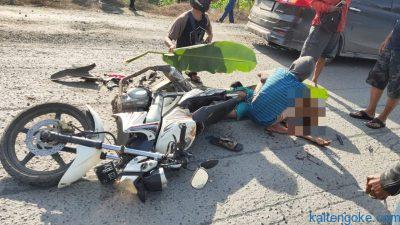 Bersenggolan Sesama Motor, Penumpang Yamaha Vixion Tewas Dihantam Truk