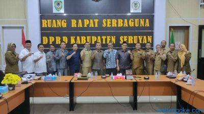 Ketua DPRD Seruyan Pimpin Rapat Pembahasan Raperda Retribusi PBG