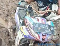Jalan Penghubung Desa Mekar Jaya-Sebangau Jaya Rusak Parah