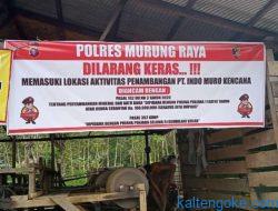Polisi Tutup Puluhan Gelondong Imbas Aksi Brunak di Lokasi PT IMK