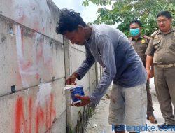 Teror Corat-coret Dinding Bertebaran di Kota Palangkaraya