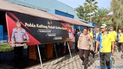 Tinjau Posko Banjir, Kapolda Kalteng Pastikan Warga Terlayani dengan Baik