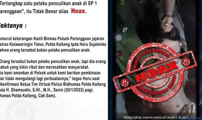 Kabar Penculikan di Parenggean Hoax!