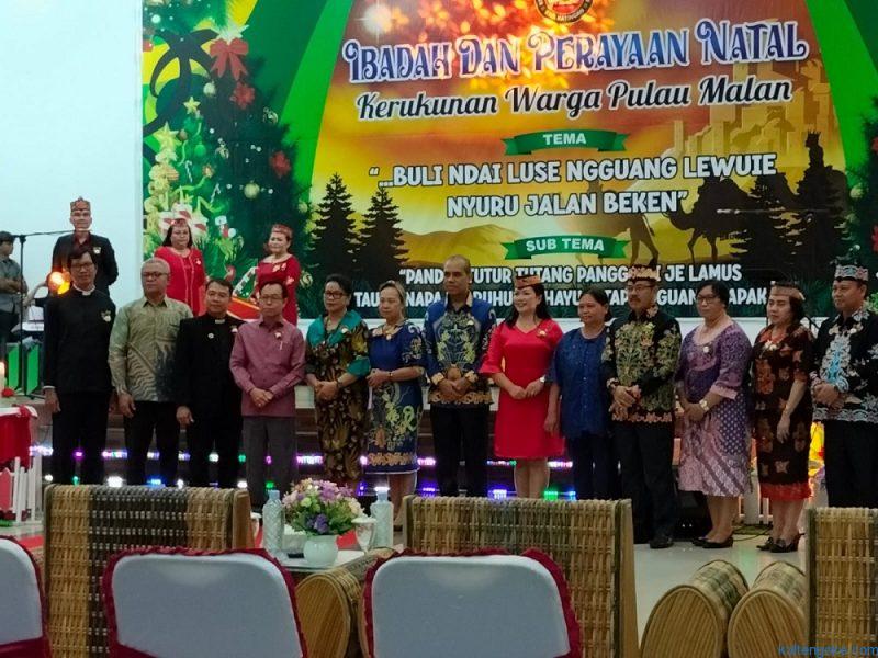 Kerukunan Warga Pulau Malan Rayakan Natal Bersama