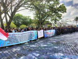 Ratusan Anggota BPD Demo Bupati Batara