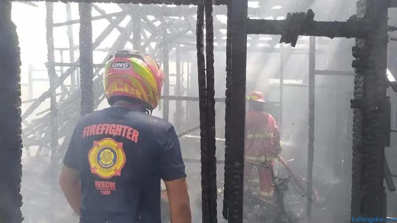 Rumah Kontrakan dan Motor Hangus Terbakar