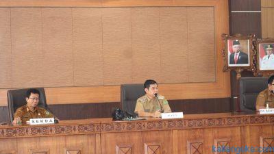 Pastikan Pilkades Berjalan Lancar Bupati Pimpin Rapat Evaluasi Tahapan Pilkades