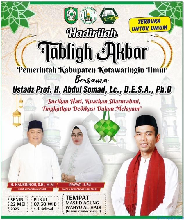 Ustadz Abdul Somad Tablik Akbar di Sampit