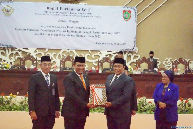 Kalteng Kembali Raih Opini WTP Laporan Keuangan