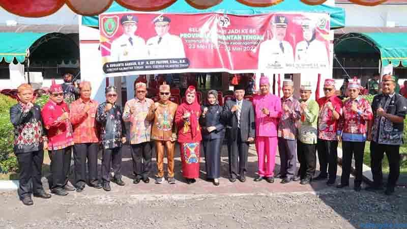 Wabup Pimpin Upacara Hut Kalteng di Seruyan