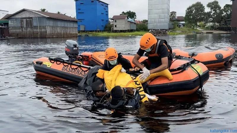 Operasi SAR di Perairan Kereng Bangkirai