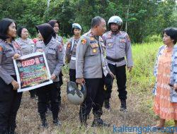Cegah Karhutla Polwan Patroli Presisi