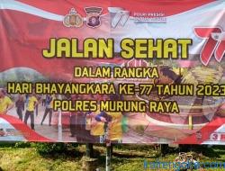 Bupati Ikuti Jalan Sehat HUT ke-77 Bhayangkara