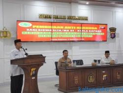 Plt Bupati Kapuas Membuka Sosialisasi Anti Narkoba