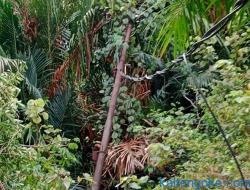 Pondasi Tergerus, Puluhan Tiang Listrik Nyaris Roboh