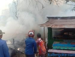 4 Kios di Kota Sampit Hangus Terbakar