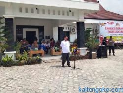 Penjabat Bupati Apresiasi Simulasi Sispamkota Polres Katingan