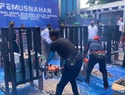 Rokok dan Miras Ilegal Dimusnahkan, Bea Cukai Sebut Barang yang Disita Senilai Rp 620 Juta