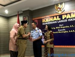 Pj Bupati Kobar Kenal Pamit Danlanud Iskandar