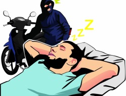 Pemilik Tidur, Motor Raib dari Garasi