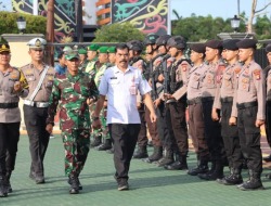 Amankan Idul Fitri, Polres Kapuas Gelar Pasukan