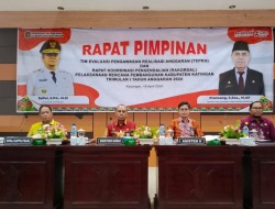 Sekda Katingan Pimpin Rapim TEPRA Triwulan I 2024