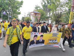 Usai Deklarasi ASRI Berjalan Kaki Daftar ke KPU Kalteng