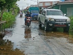 Jalan Anoi Terendam, Masyarakat di Sekitaran Aliran Sungai Kahayan Diimbau Waspada