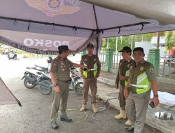Melayani Laporan Warga, Satpol PP Dirikan Tenda Pos Pengawasan